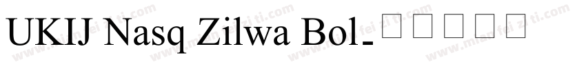 UKIJ Nasq Zilwa Bol字体转换